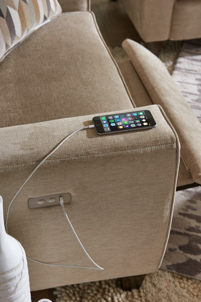 Recliner with USB charger