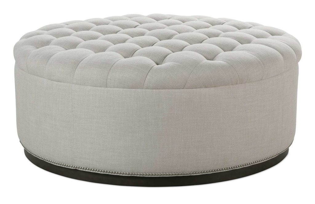 The Circle Tufted Ottoman by Rowe Furniture